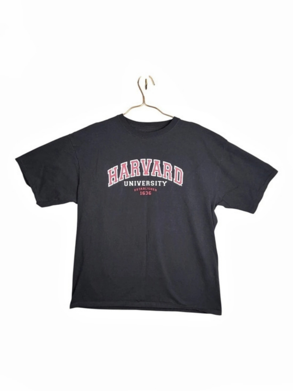 Champion Harvard University T Shirt XL Mens Black Established 1636 Ivy League16